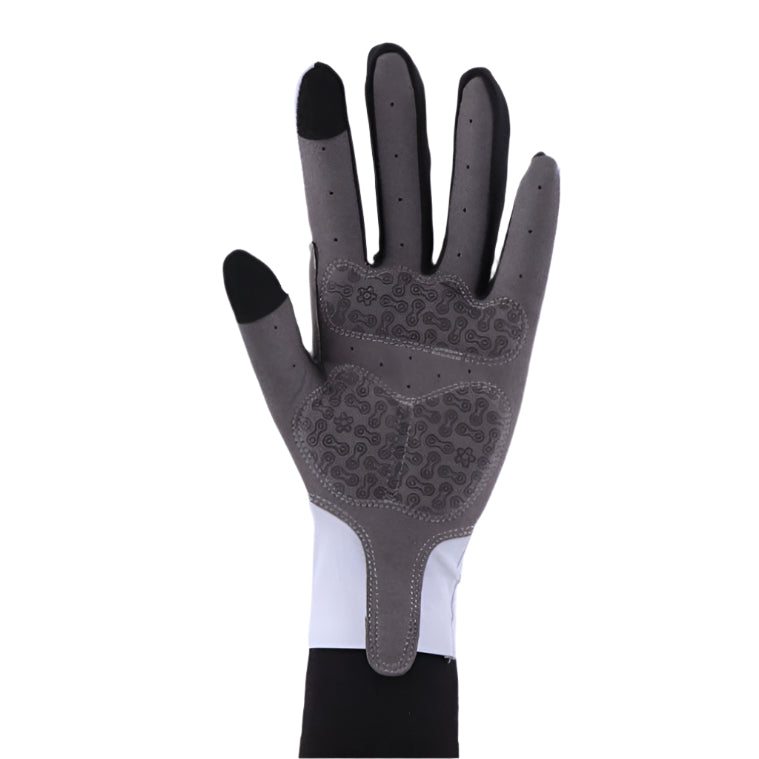 LONG FINGER GLOVES - WHITE