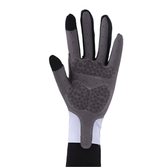 LONG FINGER GLOVES - WHITE